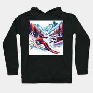 alpine skiing Hoodie